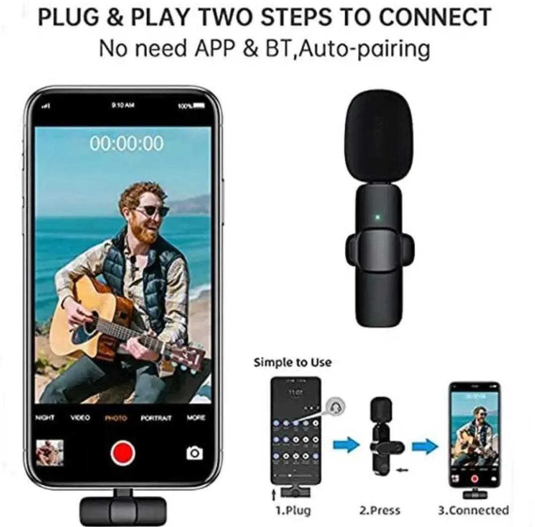 Black Microphone ABS Plastic for Accessories 5.0