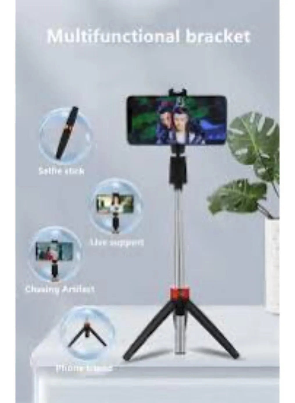 Portable Black Selfie Stick for Phone 5.0