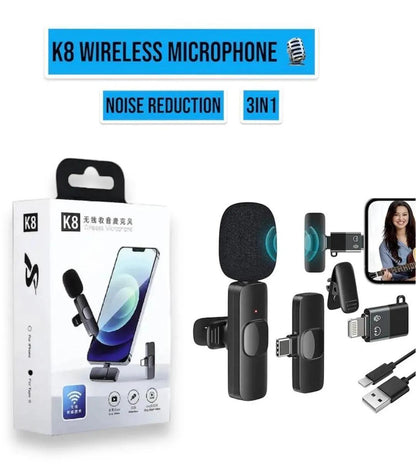 Black Microphone ABS Plastic for Accessories 5.0